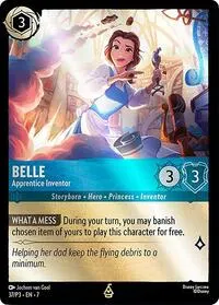Belle Apprentice Inventor (Disney Lorcana Promo Cards)