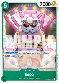 Bepo (Carrying On His Will) — One Piece Card Game Card Value