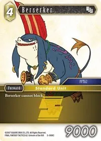 Berserker (Opus V) — Final Fantasy TCG Card Value