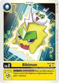 Bibimon (Secret Crisis) — Digimon Card Game Card Value