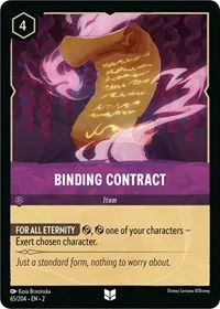 Binding Contract (Rise of the Floodborn) — Lorcana TCG Card Value