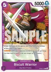 Biscuit Warrior (Two Legends Pre-Release Cards) — One Piece Card Game Card Value