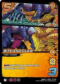 Bite and Claw (Godzilla: Reign of Kaiju) — UniVersus Card Value