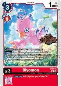 Biyomon (Starter Deck 20: Protector of Light Release Event Cards)