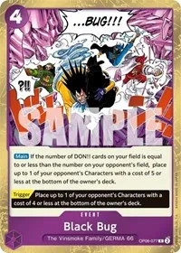 Black Bug (Wings of the Captain) — One Piece Card Game Card Value