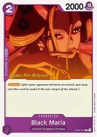Black Maria (Super Pre-Release Starter Deck 4: Animal Kingdom Pirates)