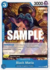 Black Maria (Kingdoms of Intrigue Pre-Release Cards)