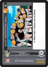 Black Obstructing Drill (Panini: Perfection) — Dragon Ball Z TCG Card Value