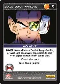 Black Scout Maneuver Evolution (Panini Promo Cards)