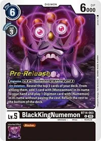 BlackKingNumemon (Blast Ace Pre-Release Cards) — Digimon Card Game Card Value