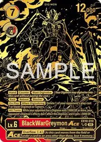 BlackWarGreymon ACE Rare Pull (Sinister Order)