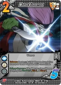 Blade Expertise (UniVersus: My Hero Academia: League of Villains) — UniVersus Card Value