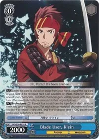 Blade User Klein (Sword Art Online) — Weiss Schwarz Card Value