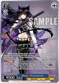 Blake Determined SP (RWBY Premium Booster) — Weiss Schwarz Card Value