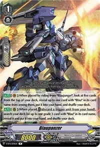 Blaupanzer (V-BT11: Storm of the Blue Cavalry) — Cardfight Vanguard Card Value