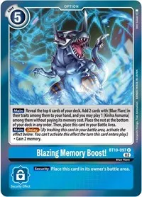 Blazing Memory Boost (Xros Encounter) — Digimon Card Game Card Value