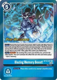 Blazing Memory Boost (Xros Encounter Pre-Release Cards)