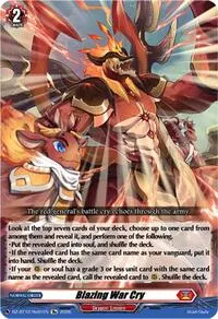 Blazing War Cry (DZ-BT12: Chasm of Lost Souls) — Cardfight Vanguard Card Value