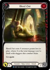 Bleed Out Red (Blitz Deck: Outsiders - Benji) — Flesh & Blood TCG Card Value