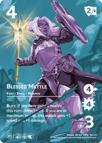 Blessed Mettle Alternate Art (Critical Role: Heroes of Exandria)