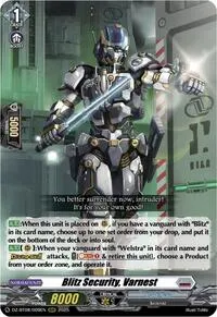 Blitz Security Varnest (DZ-BT08: Knights 0f Rebirth) — Cardfight Vanguard Card Value