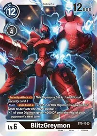 BlitzGreymon (Starter Deck 05: Machine Black) — Digimon Card Game Card Value