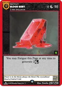Blood Ruby (Cryptid Nation: Kickstarter Edition)