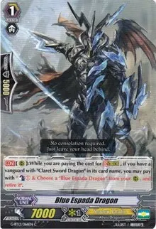 Blue Espada Dragon (G-BT12: Dragon King's Awakening)