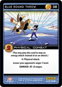 Blue Round Throw (Panini: Awakening) — Dragon Ball Z TCG Card Value