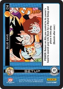 Blue Save (Panini: Vengeance) — Dragon Ball Z TCG Card Value