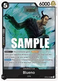 Blueno (Pillars of Strength) — One Piece Card Game Card Value