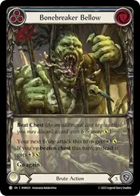 bonebreaker bellow blue (Blitz Deck: Heavy Hitters - Rhinar)