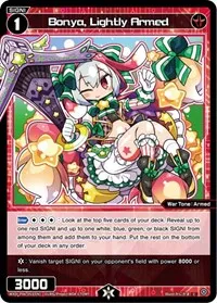 Bonya Lightly Armed (Welcome Back Diva -selector-) — WIXOSS Card Value