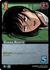 Boring Respite (Attack on Titan: Battle for Humanity) — UniVersus Card Value