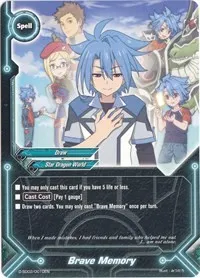 Brave Memory (Starter Deck: Cross Dragoner) — Future Card BuddyFight Card Value