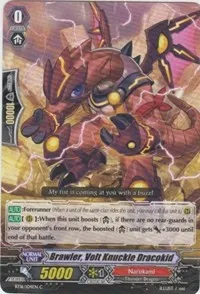 Brawler Volt Knuckle Dracokid (BT16: Legion of Dragons and Blades ver.E) — Cardfight Vanguard Card Value
