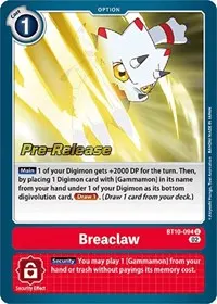 Breaclaw (Xros Encounter Pre-Release Cards)