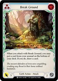 Break Ground Blue (Blitz Deck: Tales of Aria - Oldhim) — Flesh & Blood TCG Card Value