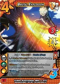 Brutal Explosion (UniVersus: My Hero Academia: Crimson Rampage) — UniVersus Card Value