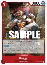Buggy 008 (Pillars of Strength Pre-Release Cards)