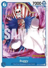 Buggy 049 (Legacy of the Master Release Event Cards) — One Piece Card Game Card Value