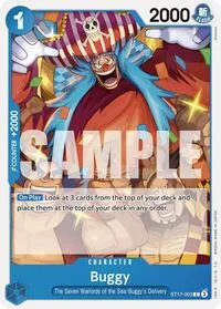 Buggy (Starter Deck 17: BLUE Donquixote Doflamingo) — One Piece Card Game Card Value