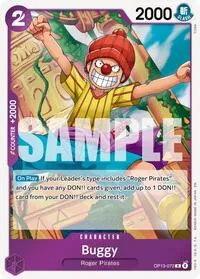 Buggy (Carrying On His Will) — One Piece Card Game Card Value