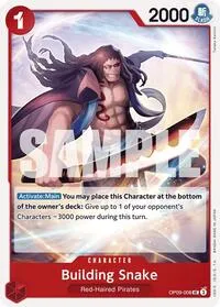 Building Snake (Emperors in the New World) — One Piece Card Game Card Value