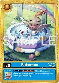 Bukamon Gold Border (Advanced Booster Digimon Generation)