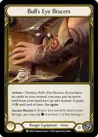 Bulls Eye Bracers Golden FAB102 (Flesh and Blood: Promo Cards)