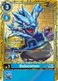 Bulucomon P 067 Championship 2023 Gold Card Set (Digimon Promotion Cards)