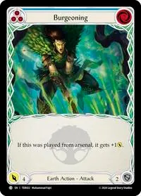 Burgeoning Blue (1st Strike) — Flesh & Blood TCG Card Value