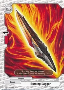 Burning Dagger (Dragon Chief) — Future Card BuddyFight Card Value