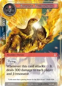 Burning Pteranodon (Advent of the Demon King)